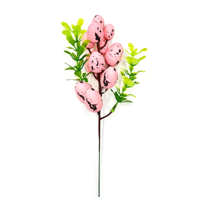 Nhánh Cây Nhân Tạo Bằng Xốp DIY Hình Trứng Phục Sinh Nhiều Màu Sắc Trang Trí Nhà Cửa
