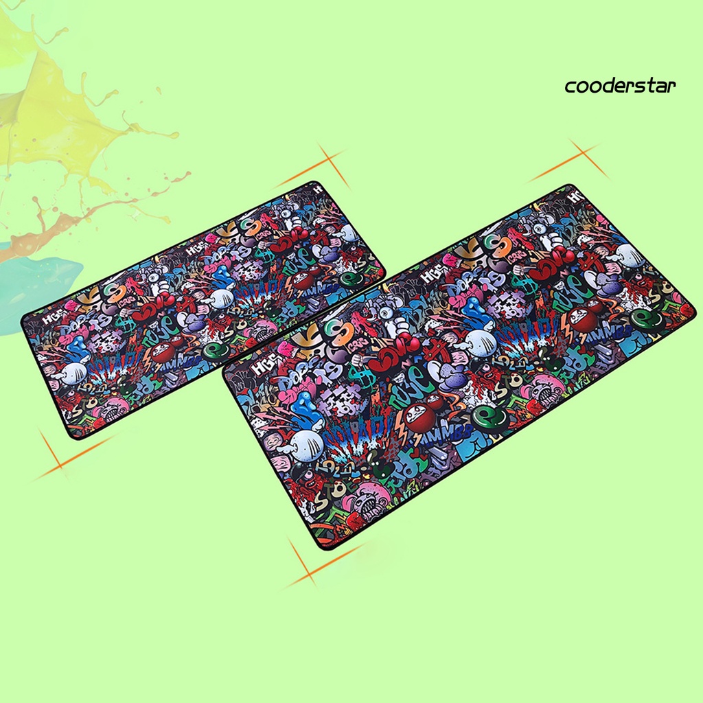 Tấm lót chuột và bàn phím máy tính cỡ lớn chống trượt in họa tiết Graffiti Zuoya