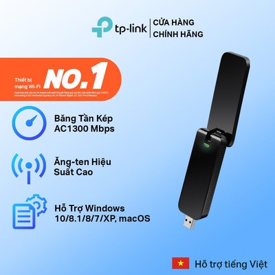Bộ Chuyển Đổi USB Wifi TP-Link Archer T4U Chuẩn AC 1300Mbps - Hàng Chính Hãng