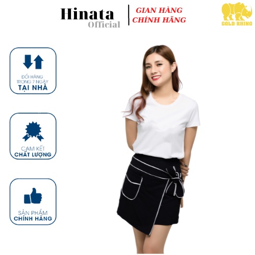 Áo Thun Nữ Trơn Cổ Tròn GOLD RHINO 100% Cotton Cao Cấp Đẹp Thoáng Mát Tay Ngắn Màu Trắng