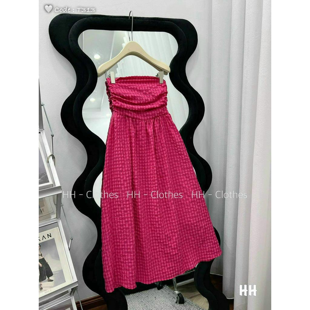 Đầm maxi nữ chất thun xốp cao cấp 2 màu như hình thiết kế cúp ngực dễ thương phù hợp đi chơi mát mẻ