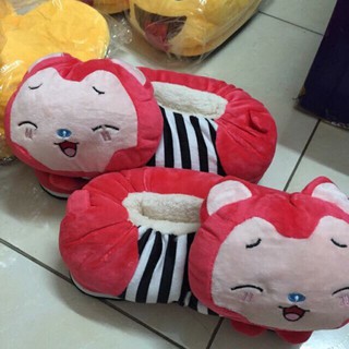 Dép bông đế cứng ôm chân