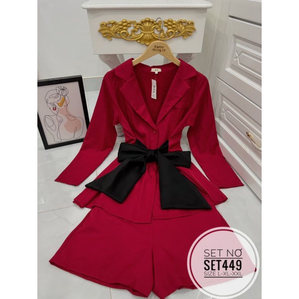 Set vest big size phối nơ từ 60kg-90kg