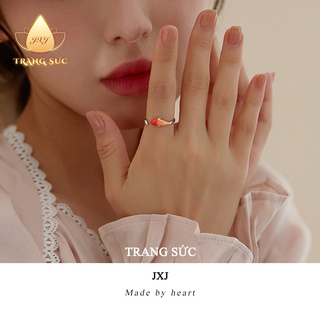 🔥🔥Nhẫn Nữ Màu đỏ Koi May mắn Thiết kế ban đầu Làm bằng tay Không phai màu Cá tính mạnh Thời trang Thiểu số NH-130