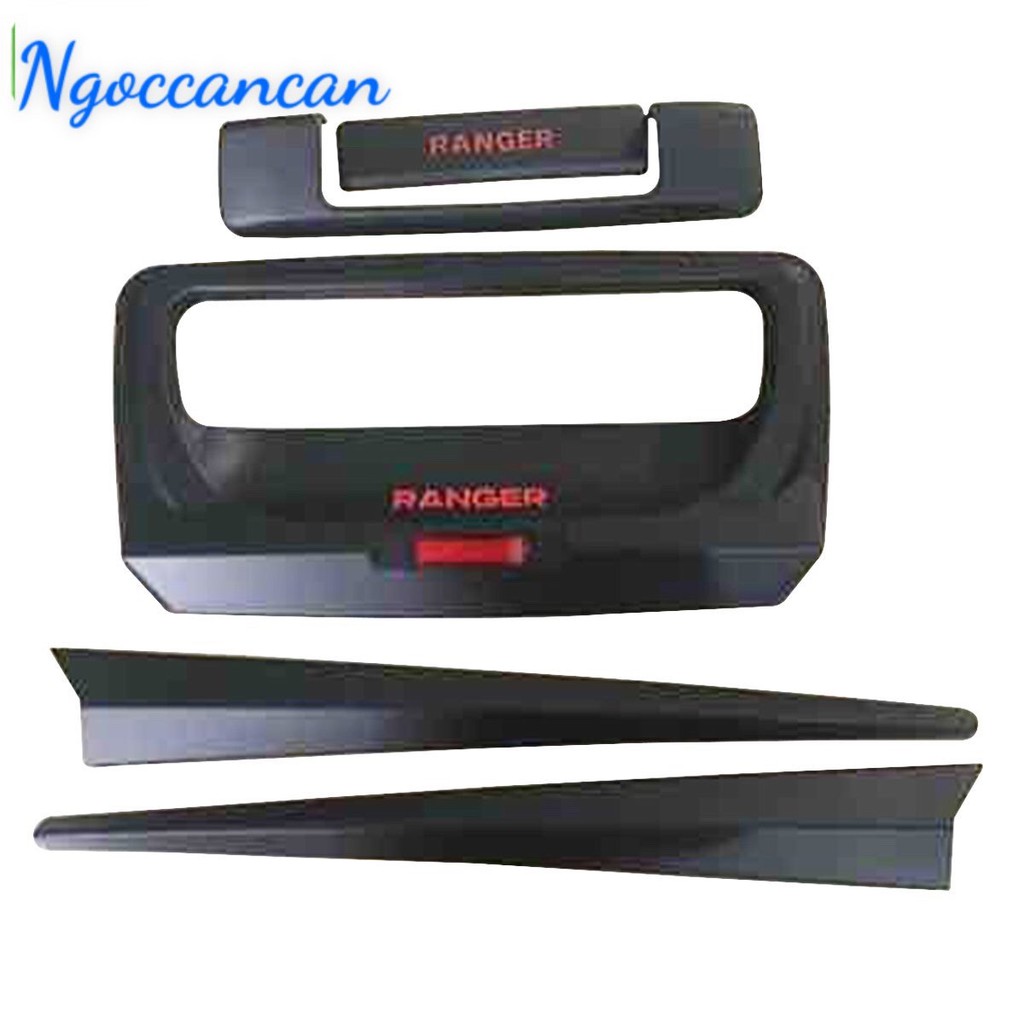 Bộ 5 Chi Tiết Ốp Hõm, Tay Cửa Cốp Ford Ranger 2015-2021