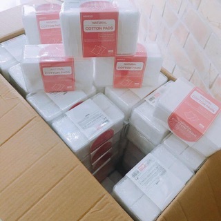Bông tẩy trang miếng Miniso Nhật Bản ( hộp 1000 miếng)