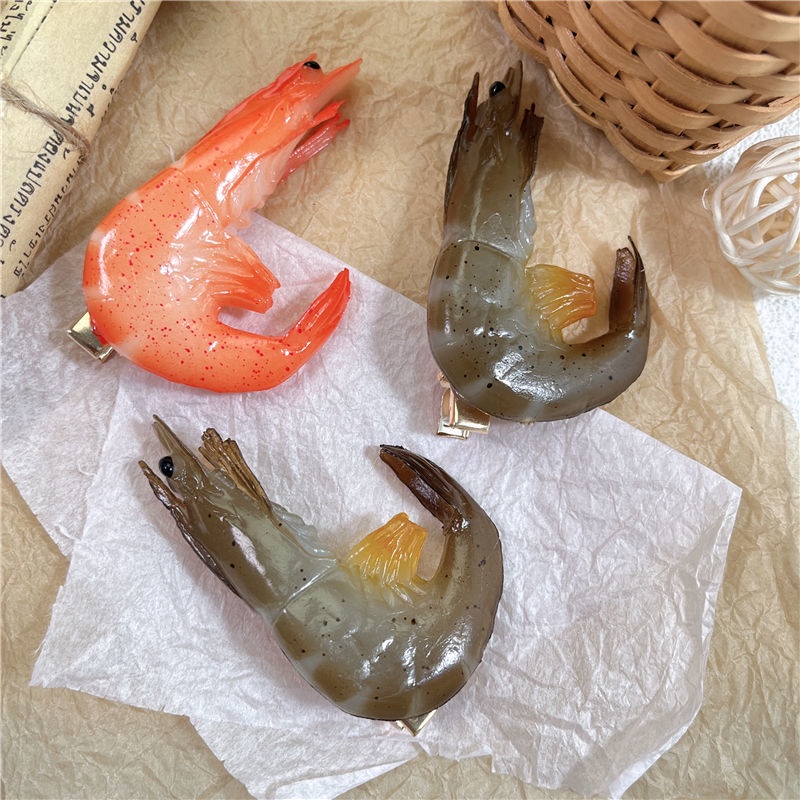 Kẹp Tóc Hình Con Tôm Dễ Thương Dành Cho Học Sinh