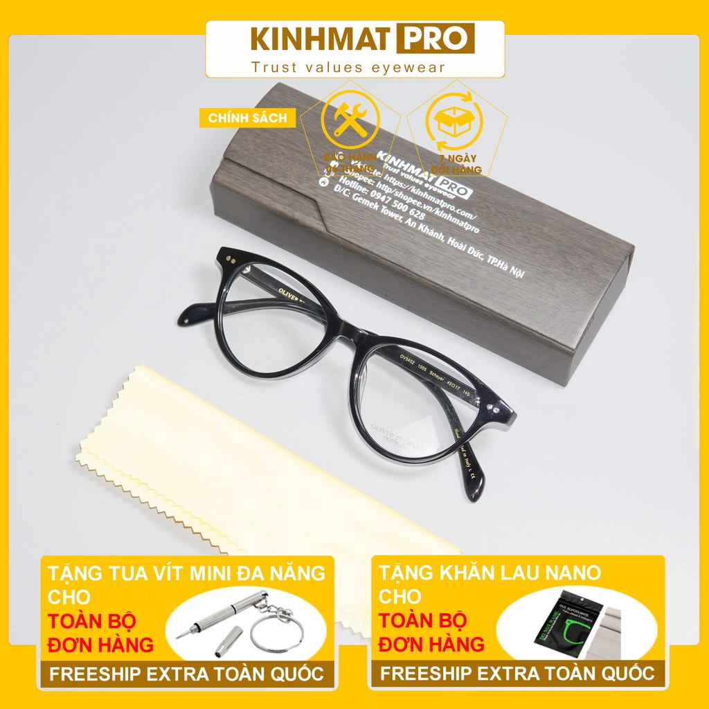 Gọng kính mắt mèo Oliver Peoples OV5402 nhựa Acetate cốt hợp kim cao cấp Kính mắt Pro