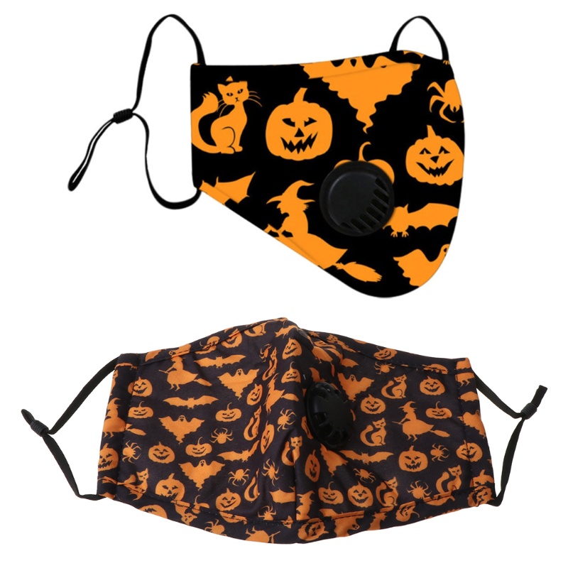 Van Thở Chống Gió Chống Bụi In Họa Tiết Halloween Hoạt Hình Bảo Vệ Miệng Có Thể Giặt Rửa Cho Người Lớn