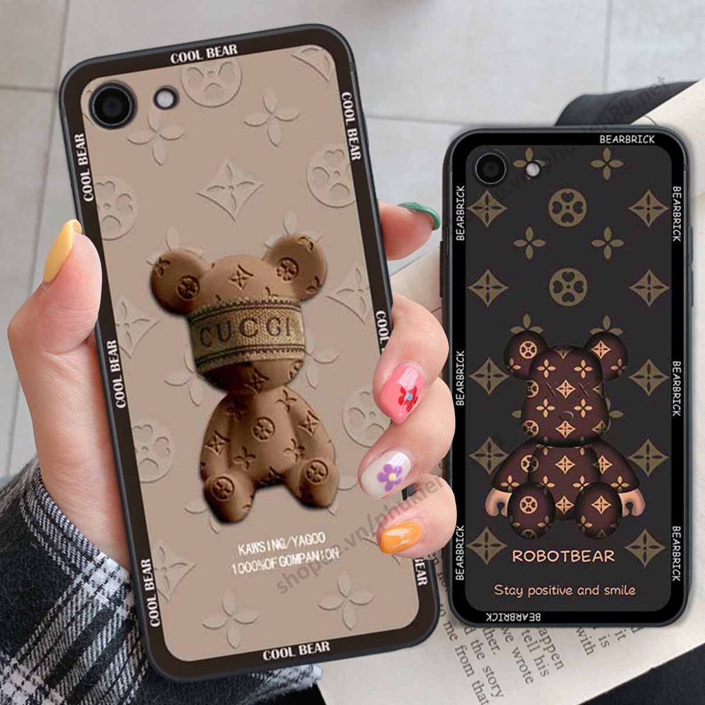 Ốp Vivo Y81 / Y83 bear, k@ws thương hiệu phong cách ốp lưng thời trang cao cấp