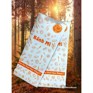 100 Túi giấy đựng bánh mì tiện lợi nhiêu họa tiết vệ sinh an toàn thực phẩm giá rẻ -dùng 1 lần Quán nào cũng cân