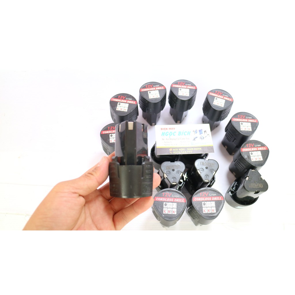 Pin Máy Khoan Cầm Tay 12 V Li-Ion dung lượng 1500mAh]