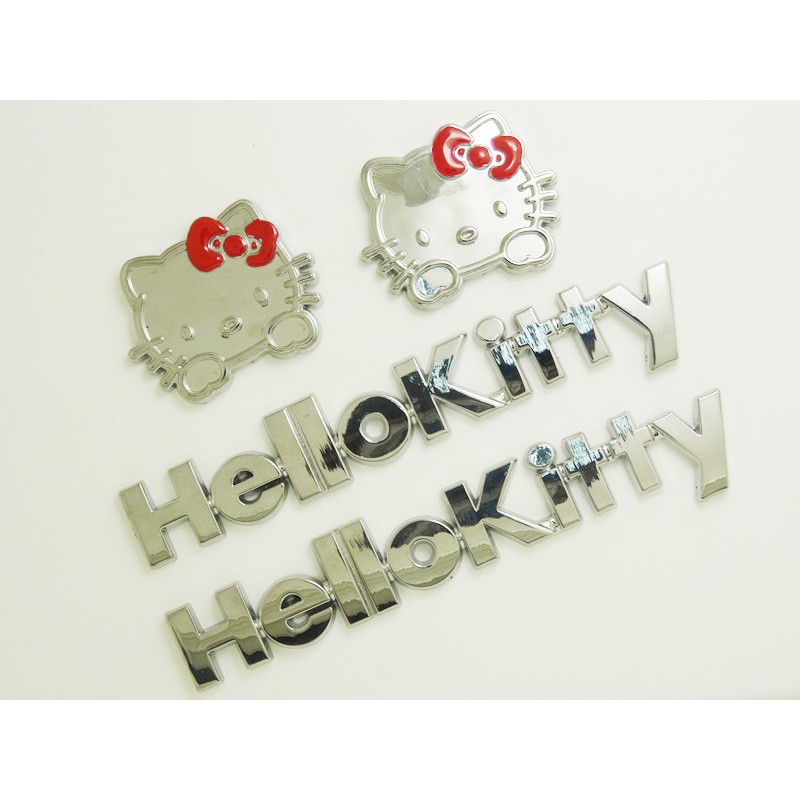Hình Dán Hello Kitty 3d Trang Trí Xe Hơi