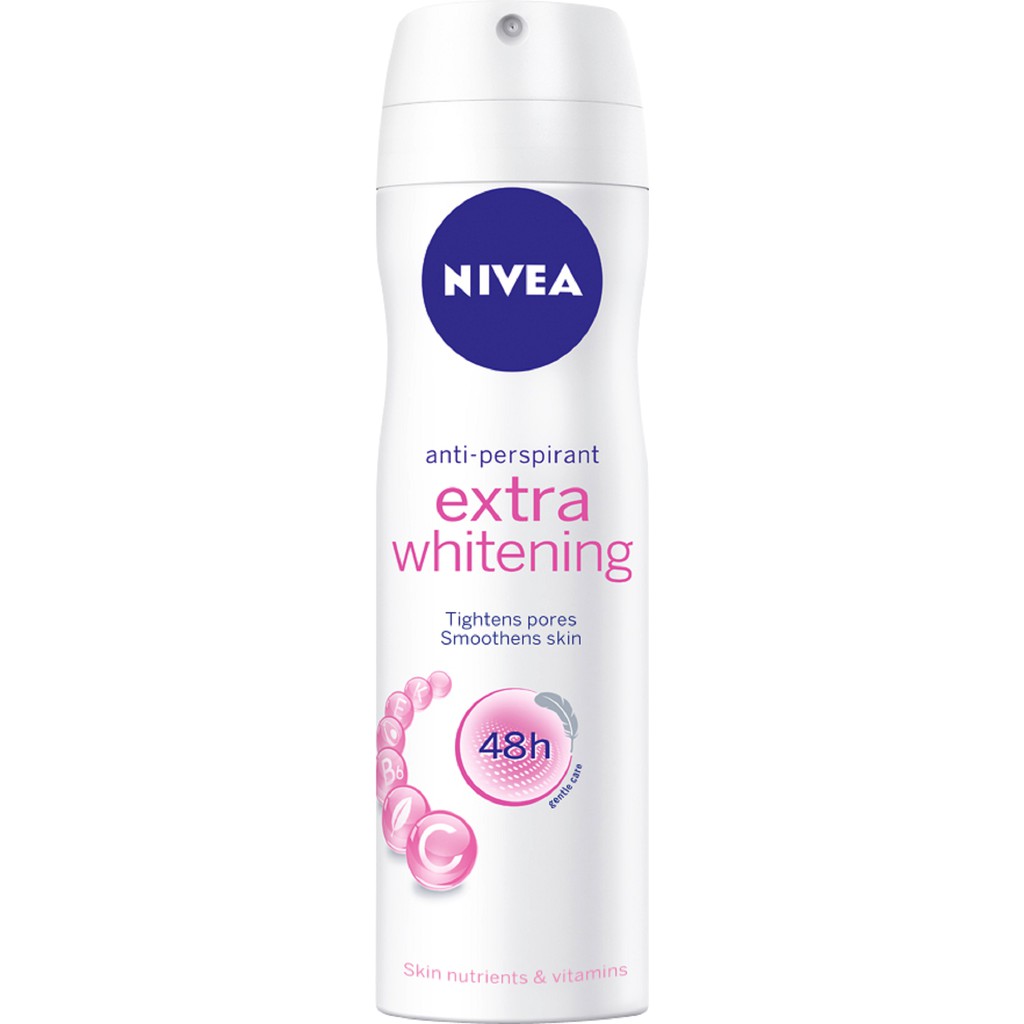 Xịt ngăn mùi nữ Nivea trắng mịn mờ vết thâm 150ml