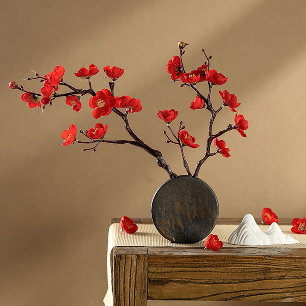 Hoa đào giả lụa để trang trí tiệc cưới làm đạo cụ chụp ảnh nổi bật