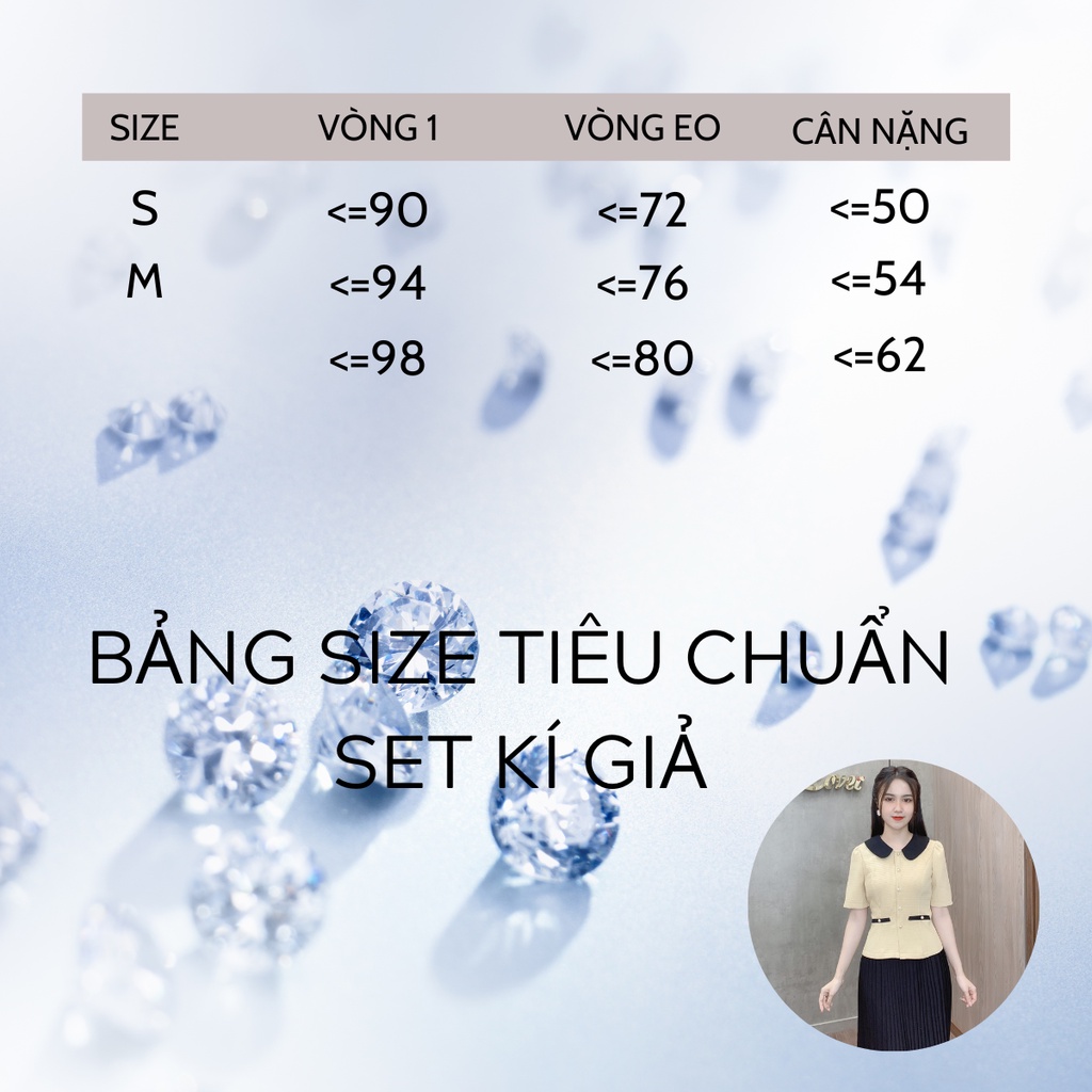 [Mã BMLT35] Set váy ký giả công sở xếp ly áo cổ đức cài hoa nơ thiết kế tôn dáng váy xếp ly Eva lover tặng tag cài hoa