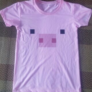 Áo thun Minecraft Pig Face.