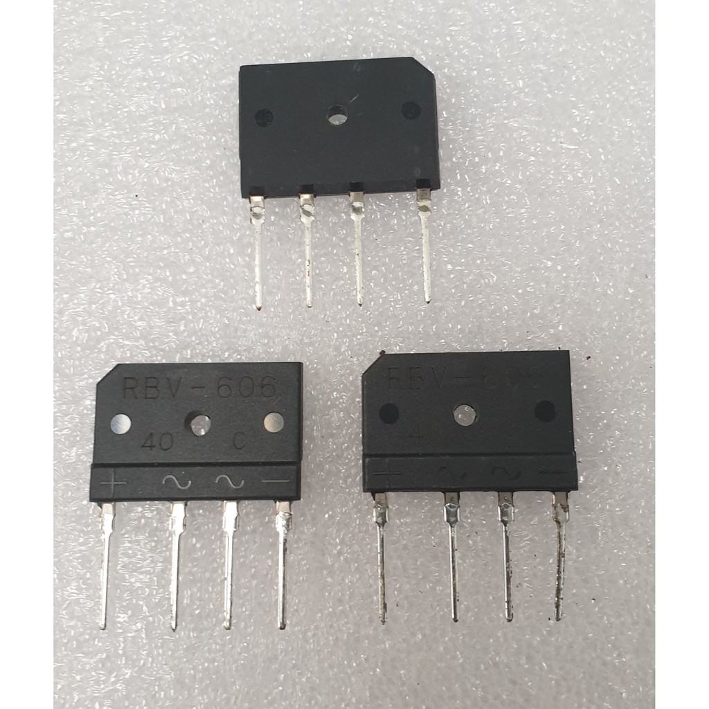 Silicon Diode Cầu Chỉnh Lưu Rbv 606 50volts 6amper