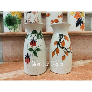 Bộ đôi lọ hoa Decor - Gốm sứ Bát Tràng