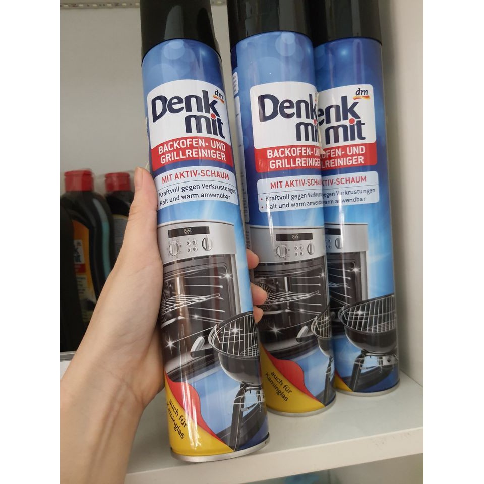 Xịt vệ sinh lò nướng, nồi chiên, lò vi sóng Denkmit siêu sạch- Denkmit Oven and Grill Cleaner
