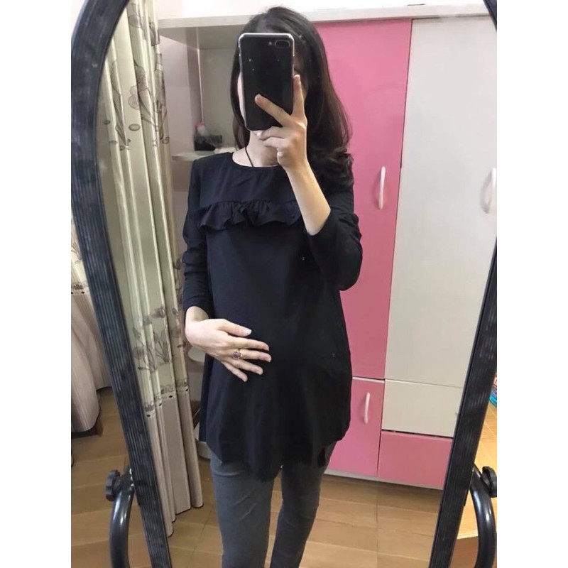 Áo Bầu Thiết Kế Hàng Đẹp, Chất Cotton 100% Đẹp form Chuẩn