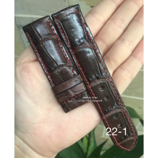 Dây đồng hồ da cá sấu thật size 22/20 - Cá Sấu Thảo Nguyên