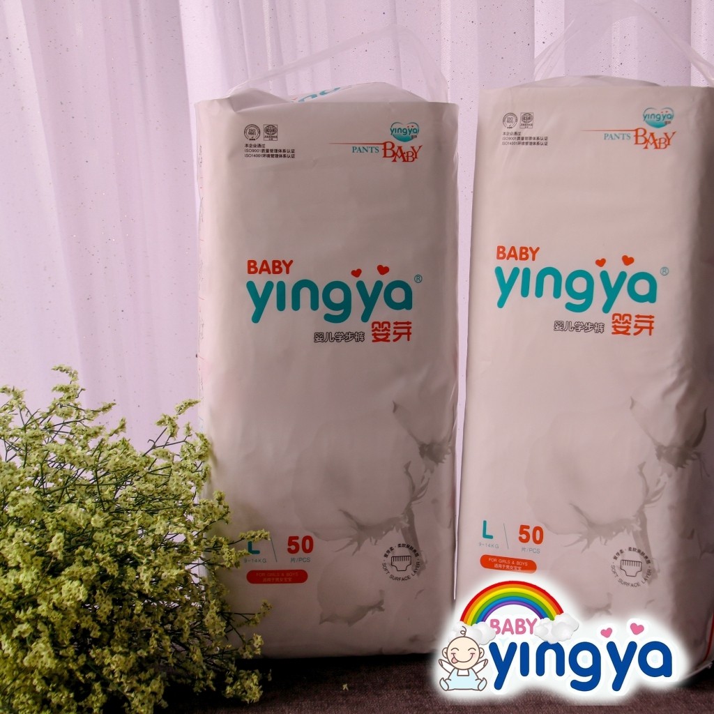Tã/Bỉm quần Yingya nội địa Trung size M54, L50, XL46, XXL42, XXXL38 mềm mỏng
