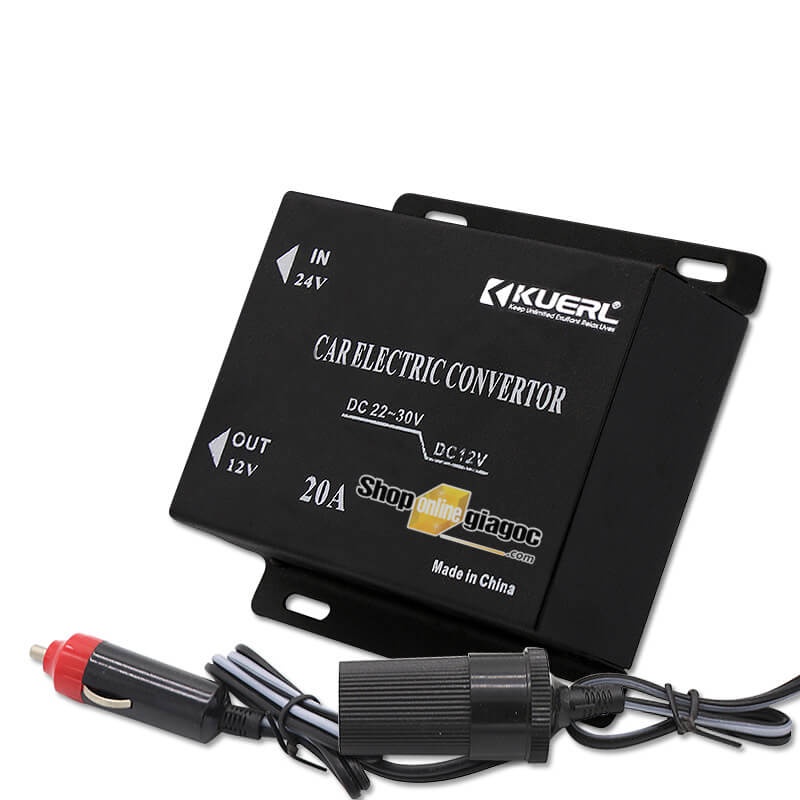 Bộ Chuyển Đổi Nguồn Điện Chân Tẩu 24V Sang 12V SPW03