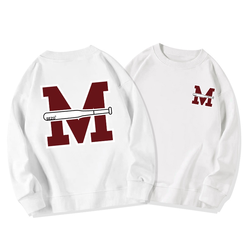 Áo sweater SELVZE dáng rộng chất liệu cotton cao cấp thời trang phong cách Mỹ dành cho nữ