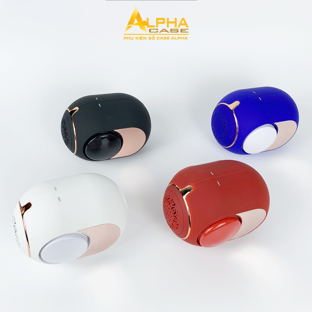 Loa bluetooth Golden Eggs mini siêu phẩm bass rung kép 2 bên siêu chất casealpha