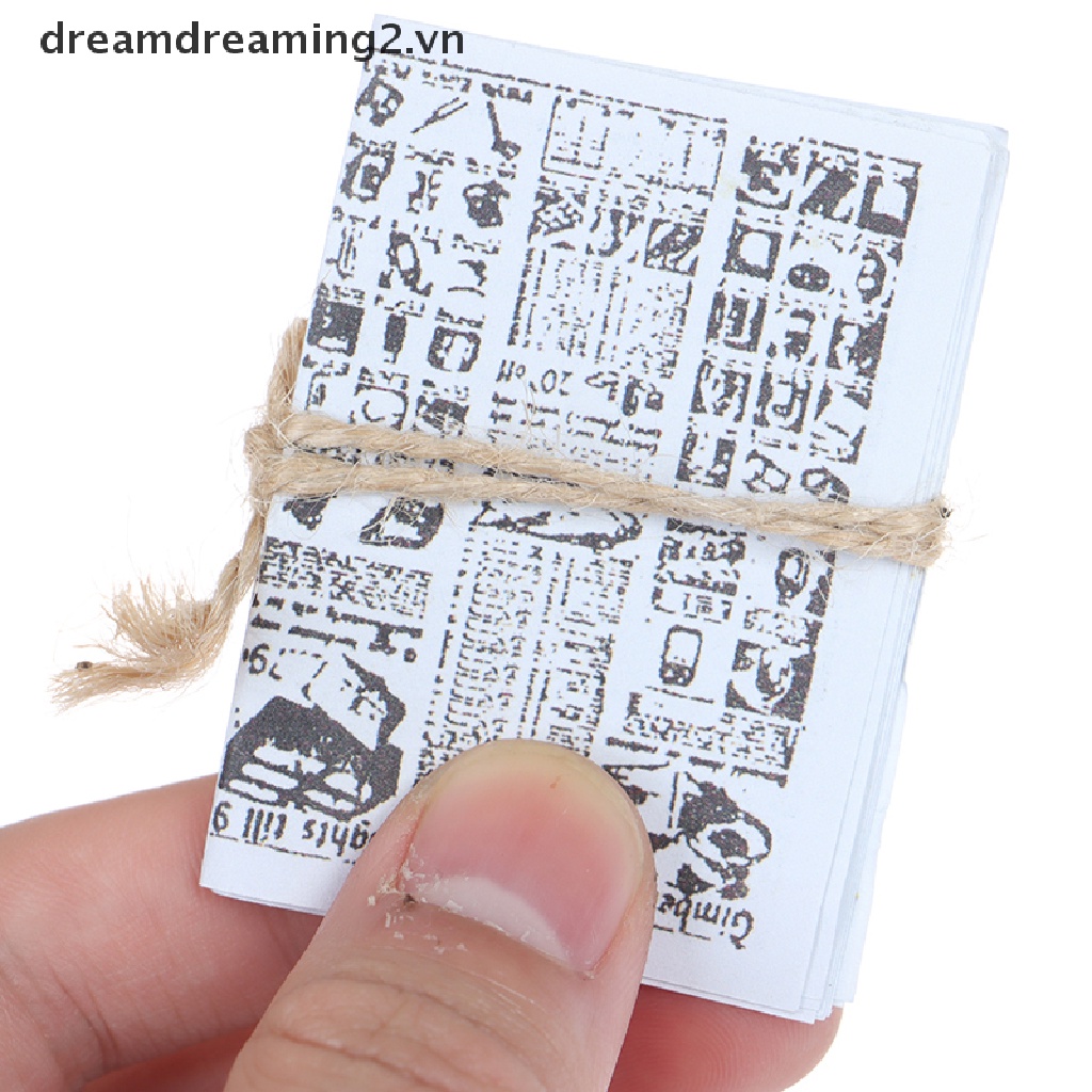 Mô Hình Giấy Báo Bằng Kính Độc Đáo Trang Trí Nhà Búp Bê