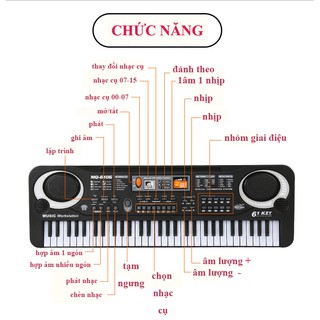 Bộ đàn Piano 61 phím cho trẻ em kèm micro