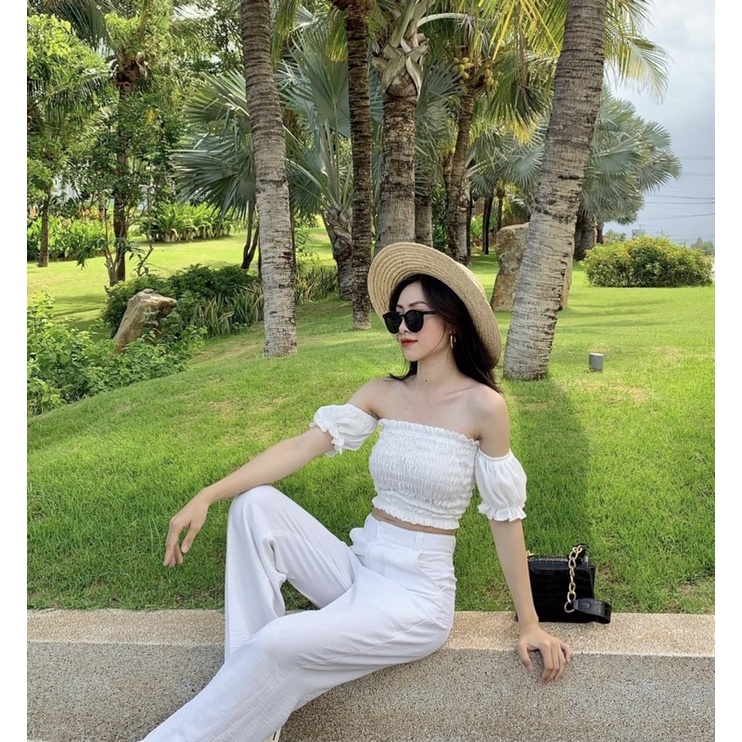 Áo quây lụa tay bồng_ ZIEL