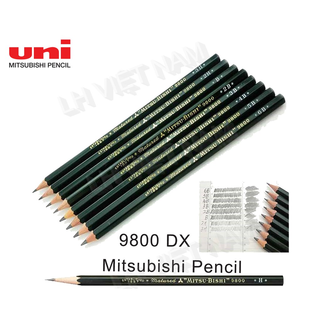 9800 UNI-BALL Pencil Bút chì gỗ