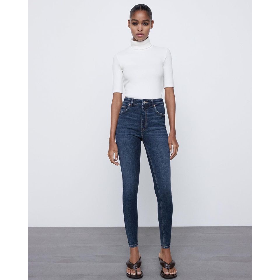 Quần Jeans Skinny ZR Lưng Cao