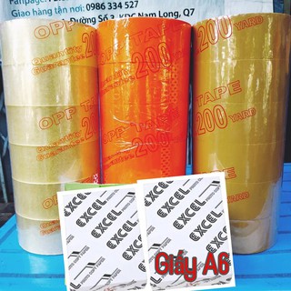 Combo 2 lốc giấy a6 + 2 lốc băng keo 200 yard ultra tape