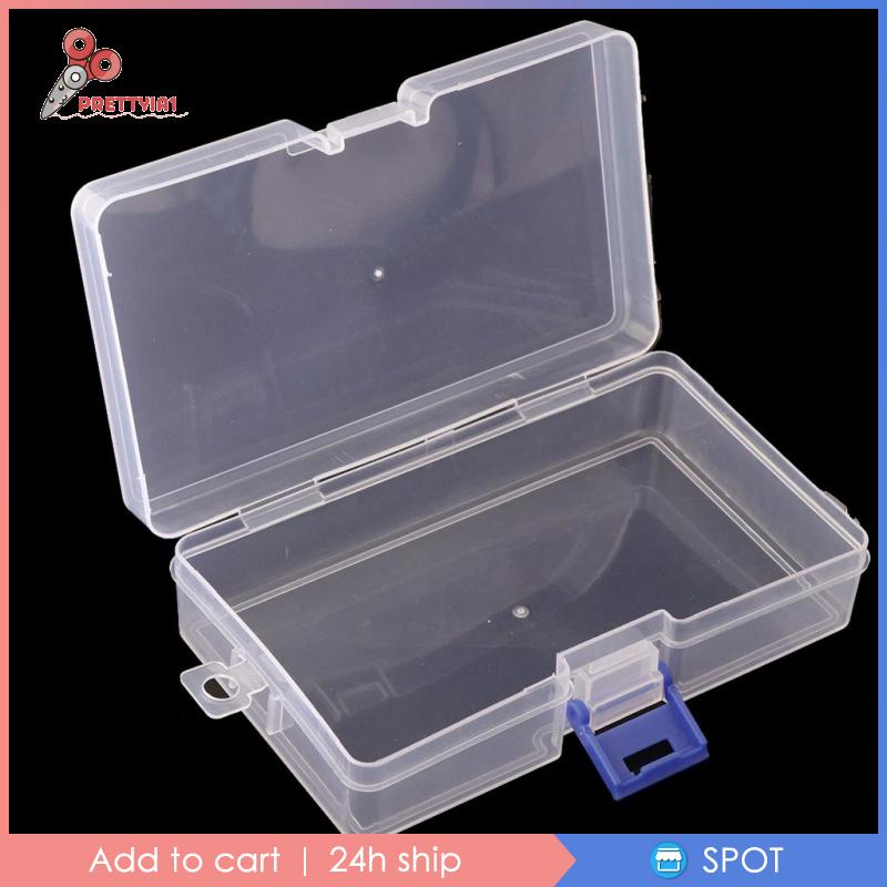 Hộp Nhựa Trong Suốt 19.5x7.8x4cm Có Nắp Đậy Tiện Dụng