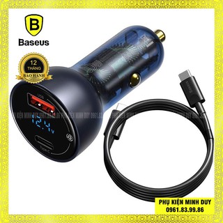 Tẩu sạc công suất 65W Baseus Particular Digital Display QC+PPS Dual (65W, 65W, USB + Type C, LCD Display, PD/PPS/QC3) ❤