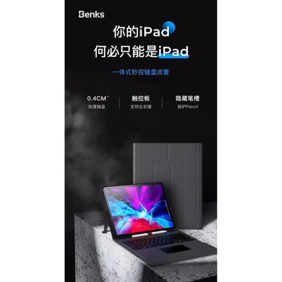 Bàn Phím Benks Biến Ipad 11 và 12.9 (2018-2020) Của Bạn Thành Macbook Tiện Dụng