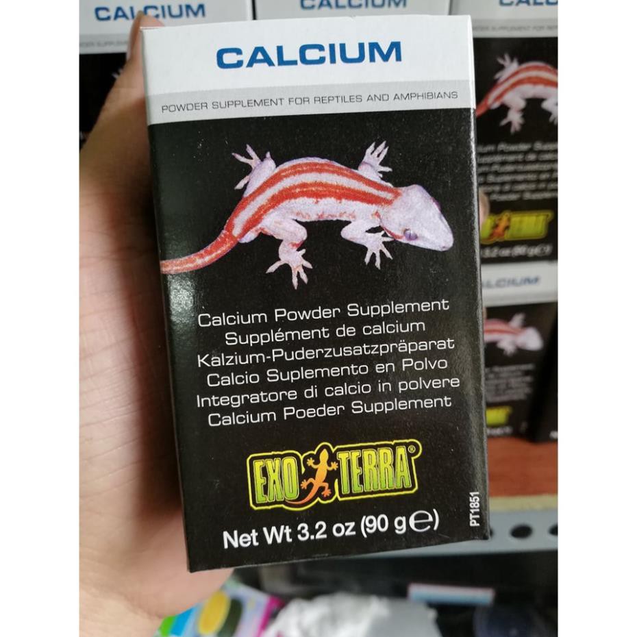 Canxi không d3 Exo terra 90g cho bò sát .