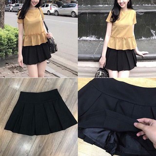 Chân váy xếp li to có quần trong (có ảnh thật)