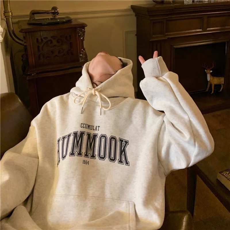 Áo hoodie unisex in chữ
