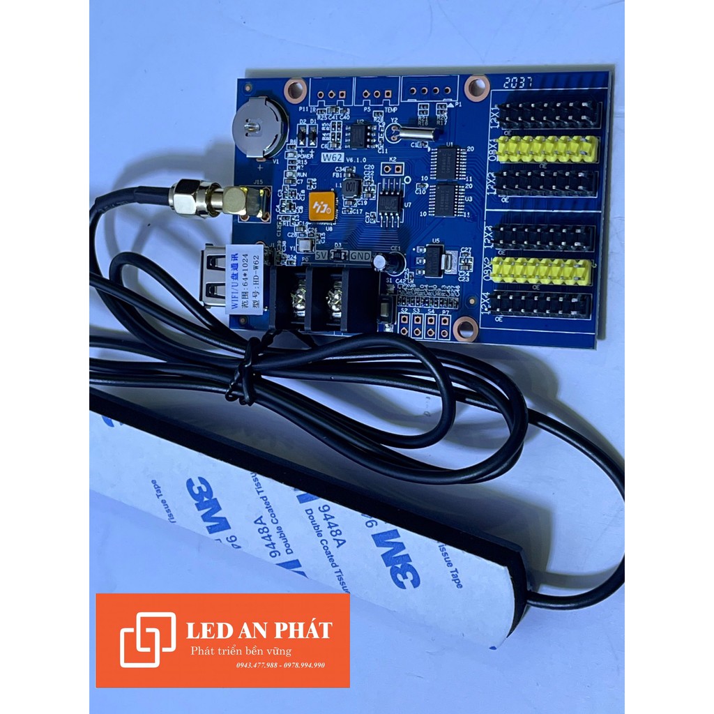 Card HD W62 (WIFI & USB) Module led 1 màu, 3 màu