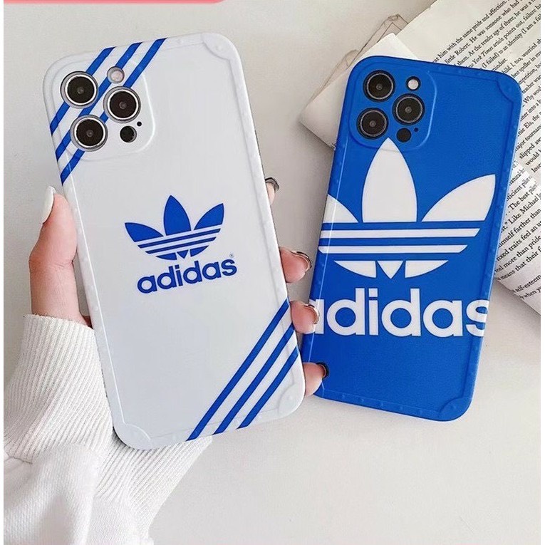 Ốp Lưng Iphone Cạnh Vuông,Bảo Vệ Camera In Logo A.DI.DAS 7,8plus.x.xs.xsmax.11.11promax.12.12promax.13.13promax