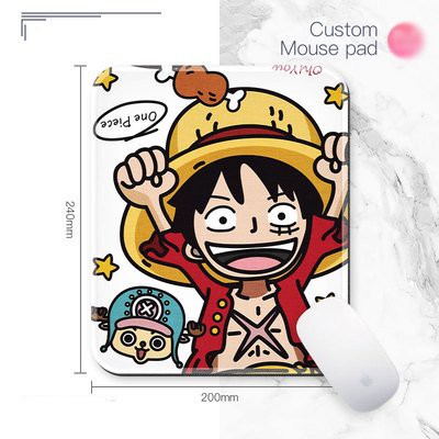 Miếng di chuột in hình ONE PIECE mẫu LUFFY VÀ CHOPPER Đảo Hải Tặc anime chibi miếng kê chuột miếng lót chuột