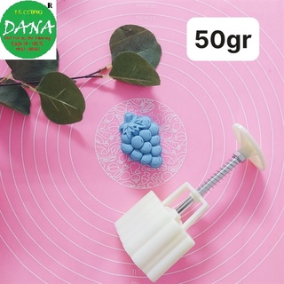 Khuôn trung thu 1 mặt chùm nho 50g