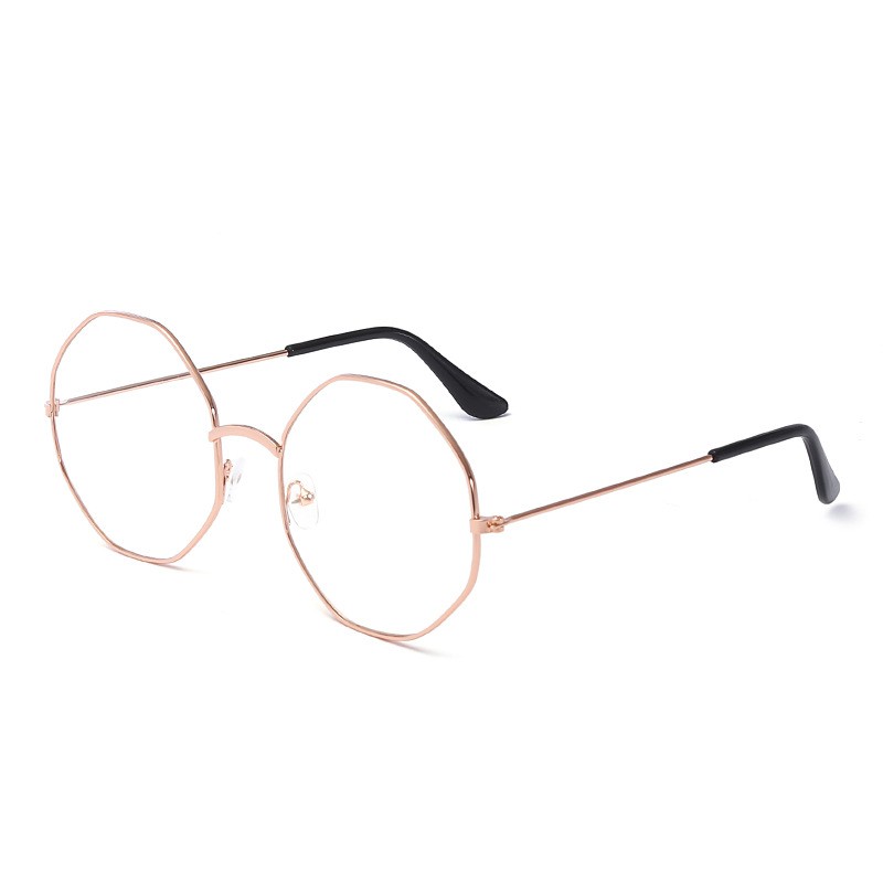 Gọng kính nam nữ Mani Glasses kim loại, mắt lục giác, nhiều màu - LG84001