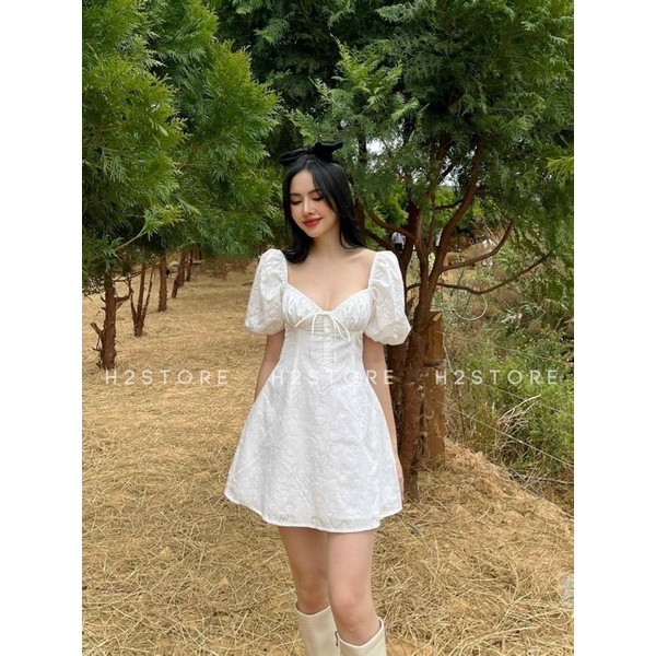 (SHOP BIGSIZE nữ 50kg đến 90kg ) ĐẦM REN DÁNG A TAY PHỒNG TRẺ TRUNG