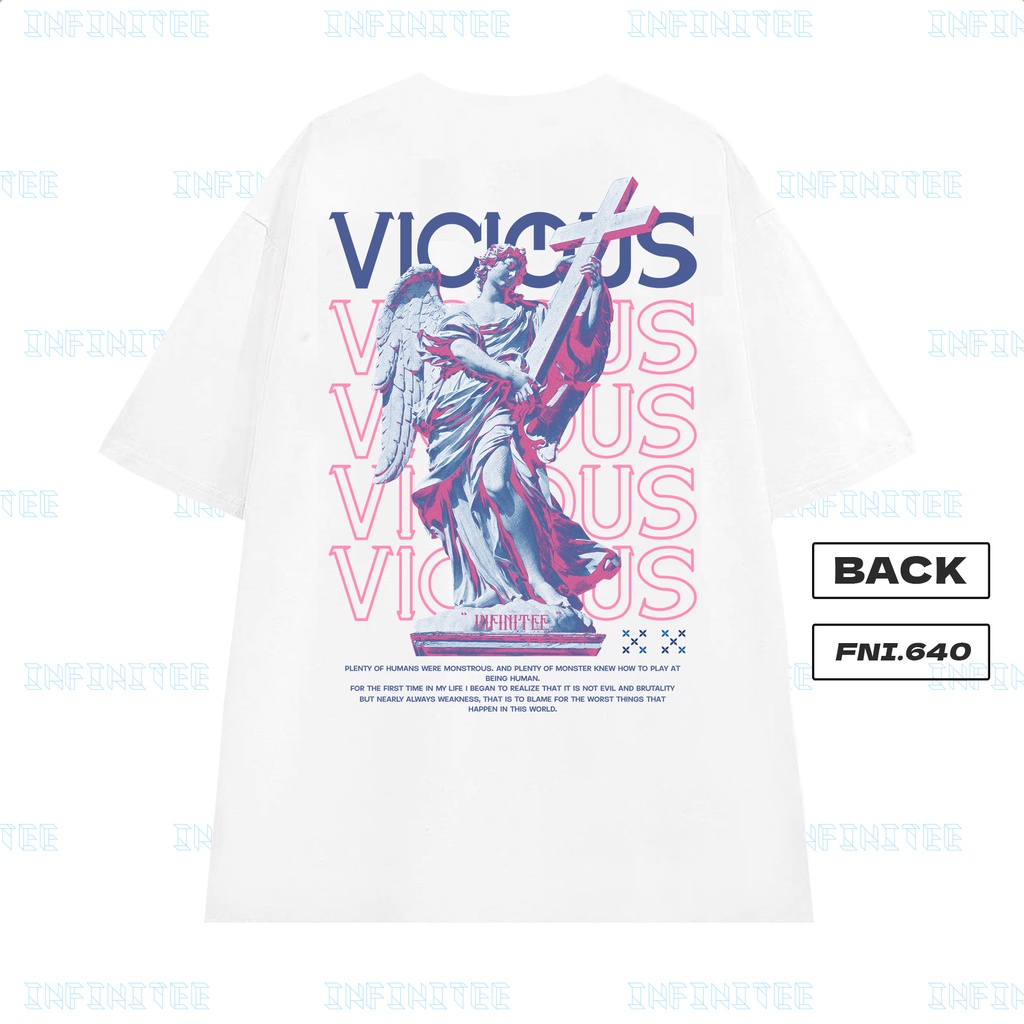 Áo thun INFINITEE Fni0640, Thun 100% Cotton - form rộng Unisex.