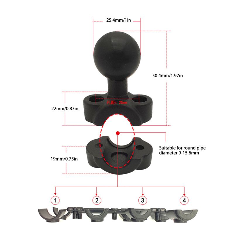 Giá Đỡ Gương Chiếu Hậu Chuyên Dụng Cho Xe Mô Tô